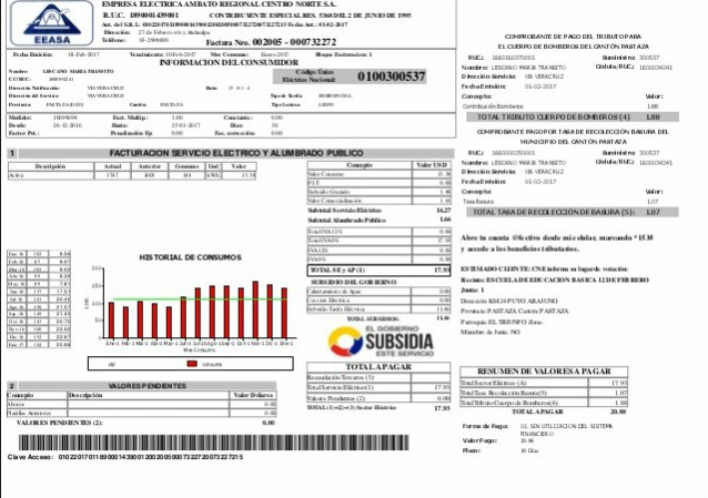 Planilla De Luz En Ambato Consultar Imprimir Descargar Y Pagar